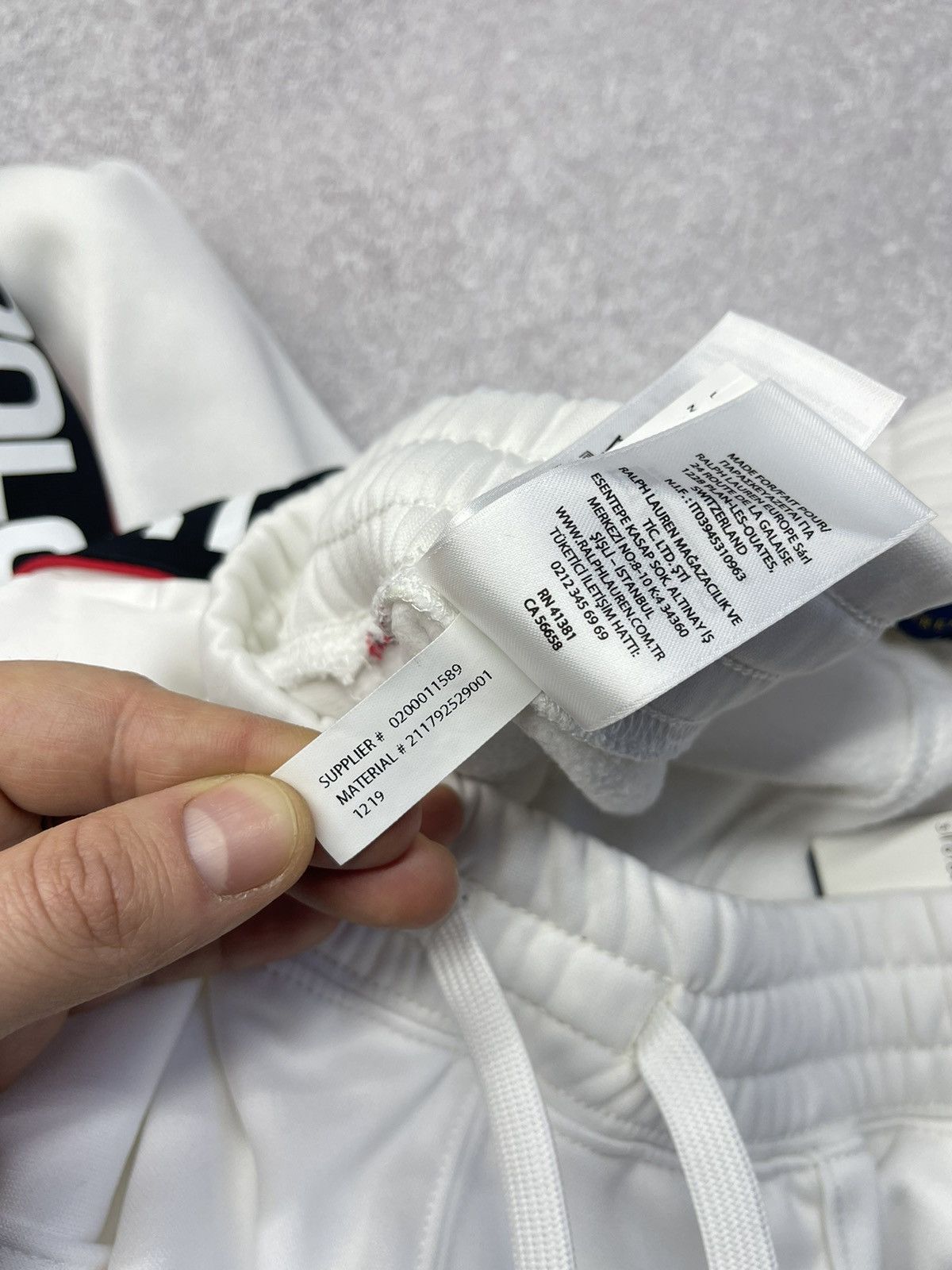 Polo Ralph Lauren × Ralph Lauren Sport × Rugby Ralph Lauren New Polo Sport Ralph Lauren Sweatpants White Lampas Women Size 24" / US 00 / IT 34 - 12 Thumbnail