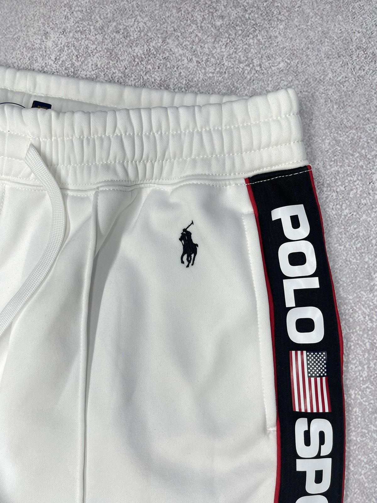 Polo Ralph Lauren × Ralph Lauren Sport × Rugby Ralph Lauren New Polo Sport Ralph Lauren Sweatpants White Lampas Women Size 24" / US 00 / IT 34 - 5 Thumbnail
