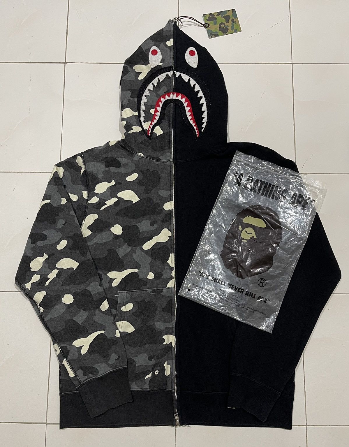 Bape city camo shark hoodie on sale