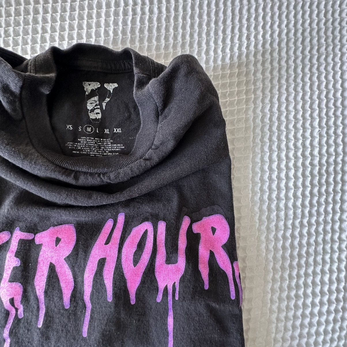 The Weeknd x Vlone After Hours Blood Drip buy Black Short Sleeve T-Shirt