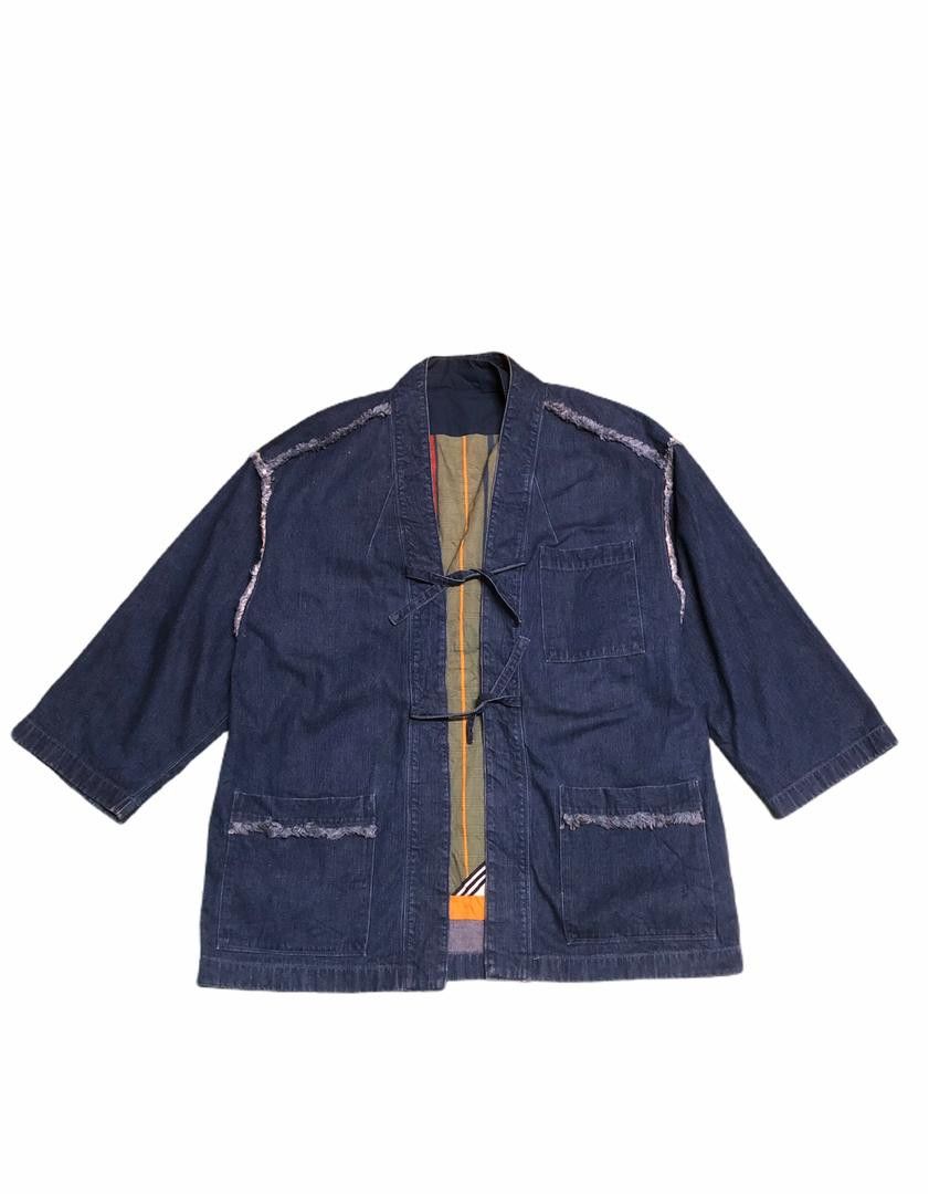 Indigo KAPITAL Kiro Hirata Indigo Sashiko Blue Denim Kimono Japan Size US M / EU 48-50 / 2 - 4 Thumbnail