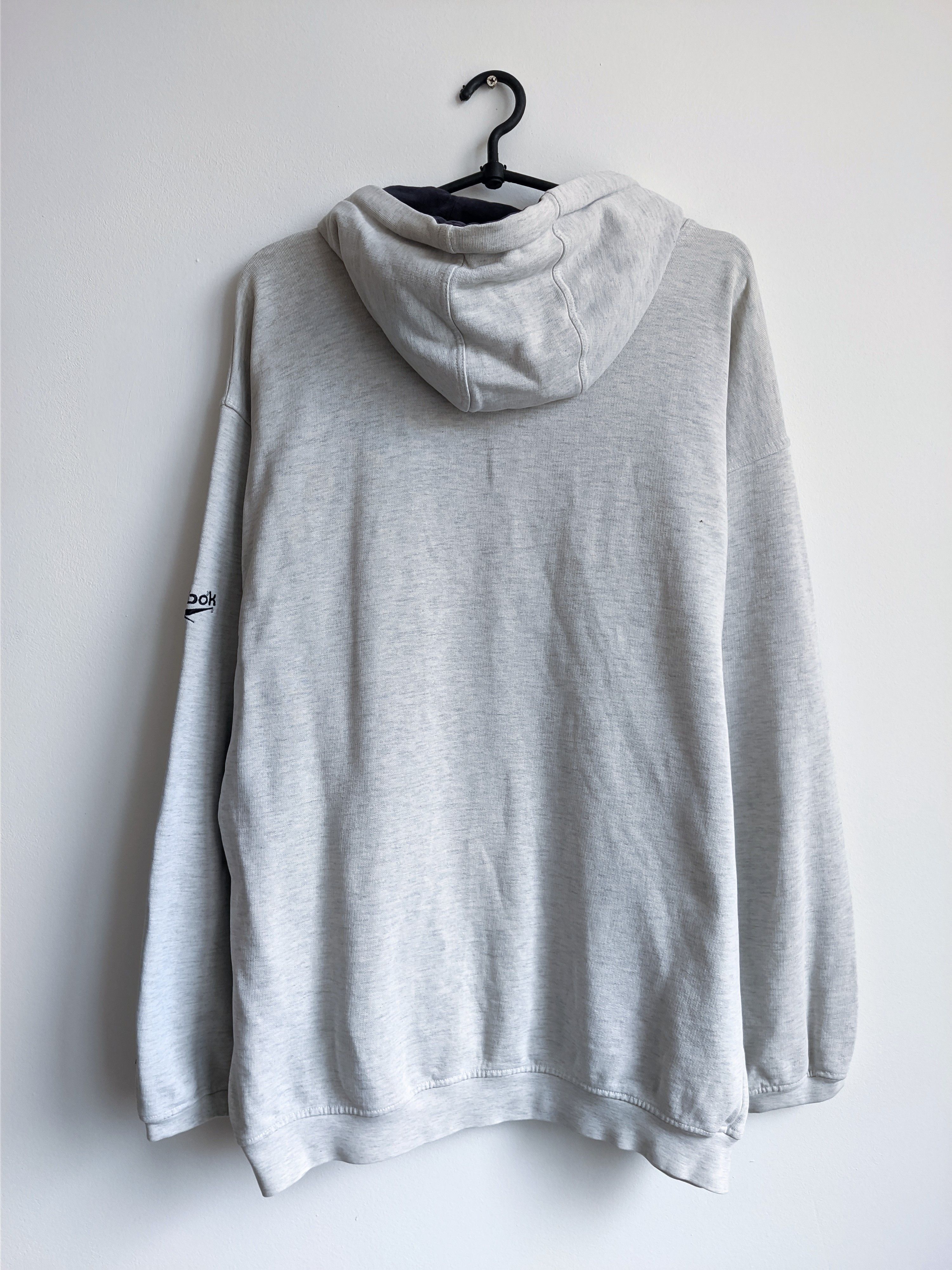 Reebok Reebok vintage hoodie big logo 90s gray Size US L / EU 52-54 / 3 - 9 Thumbnail
