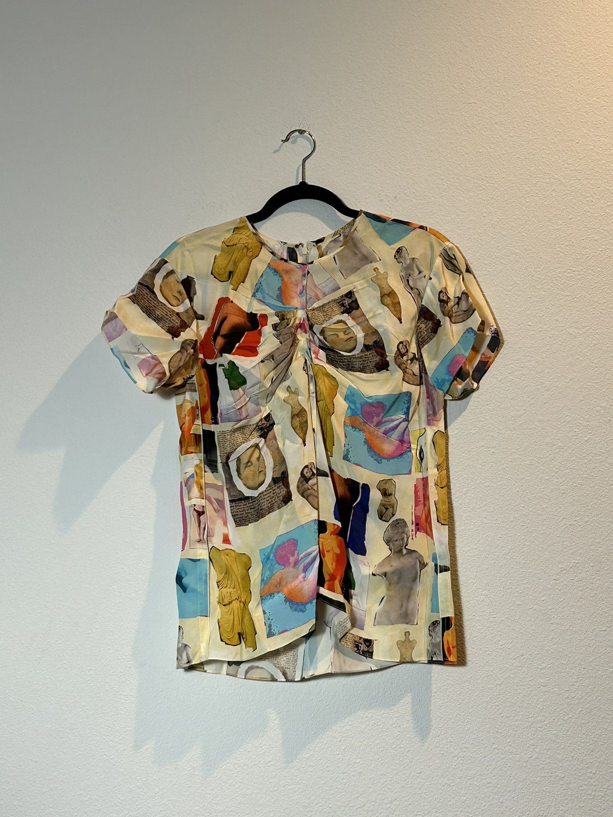 Marni SS19 Art Collage Silk Shirt Size M / US 6-8 / IT 42-44 - 1 Thumbnail