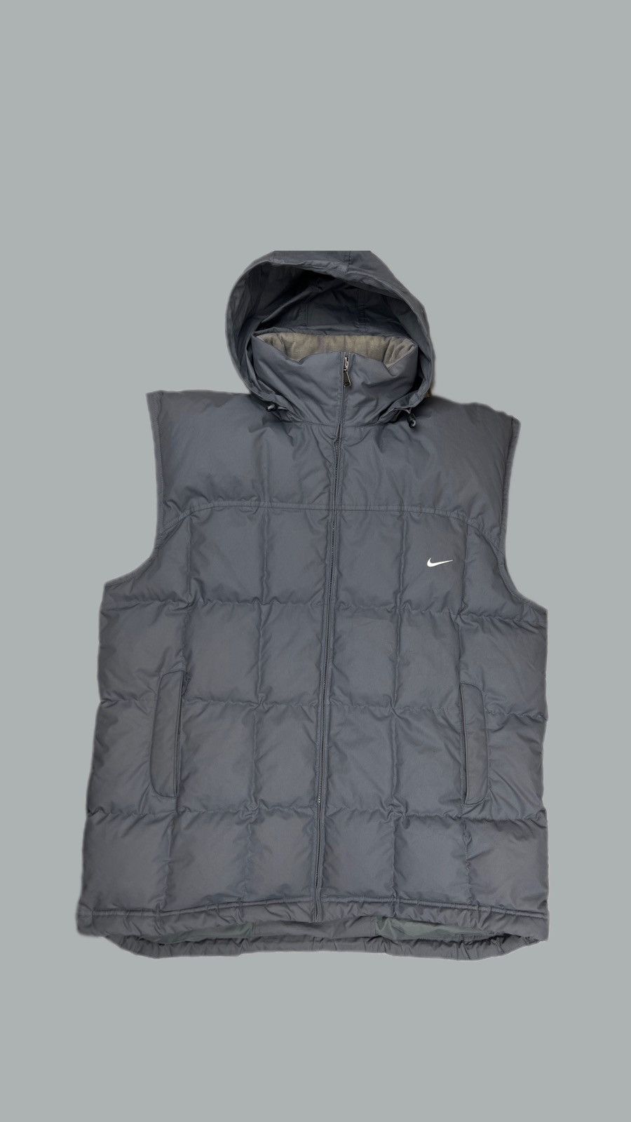 Nike × Vintage •Free shipping• Nike Vintage Y2K Puffer Vest Small Swoosh Size US XL / EU 56 / 4 - 1 Thumbnail