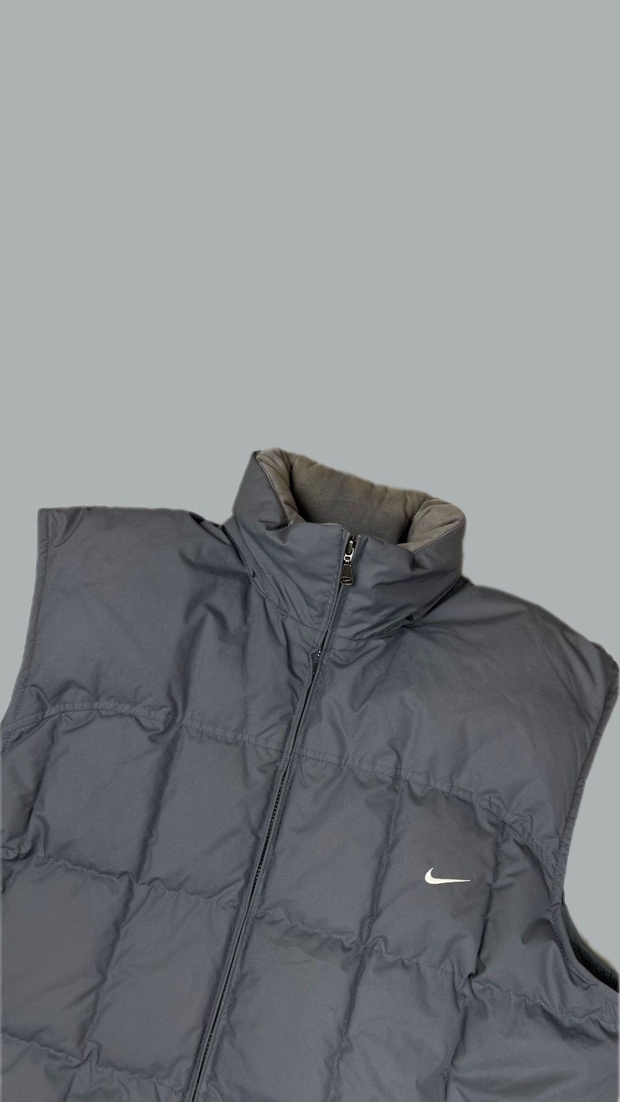 Nike × Vintage •Free shipping• Nike Vintage Y2K Puffer Vest Small Swoosh Size US XL / EU 56 / 4 - 3 Thumbnail
