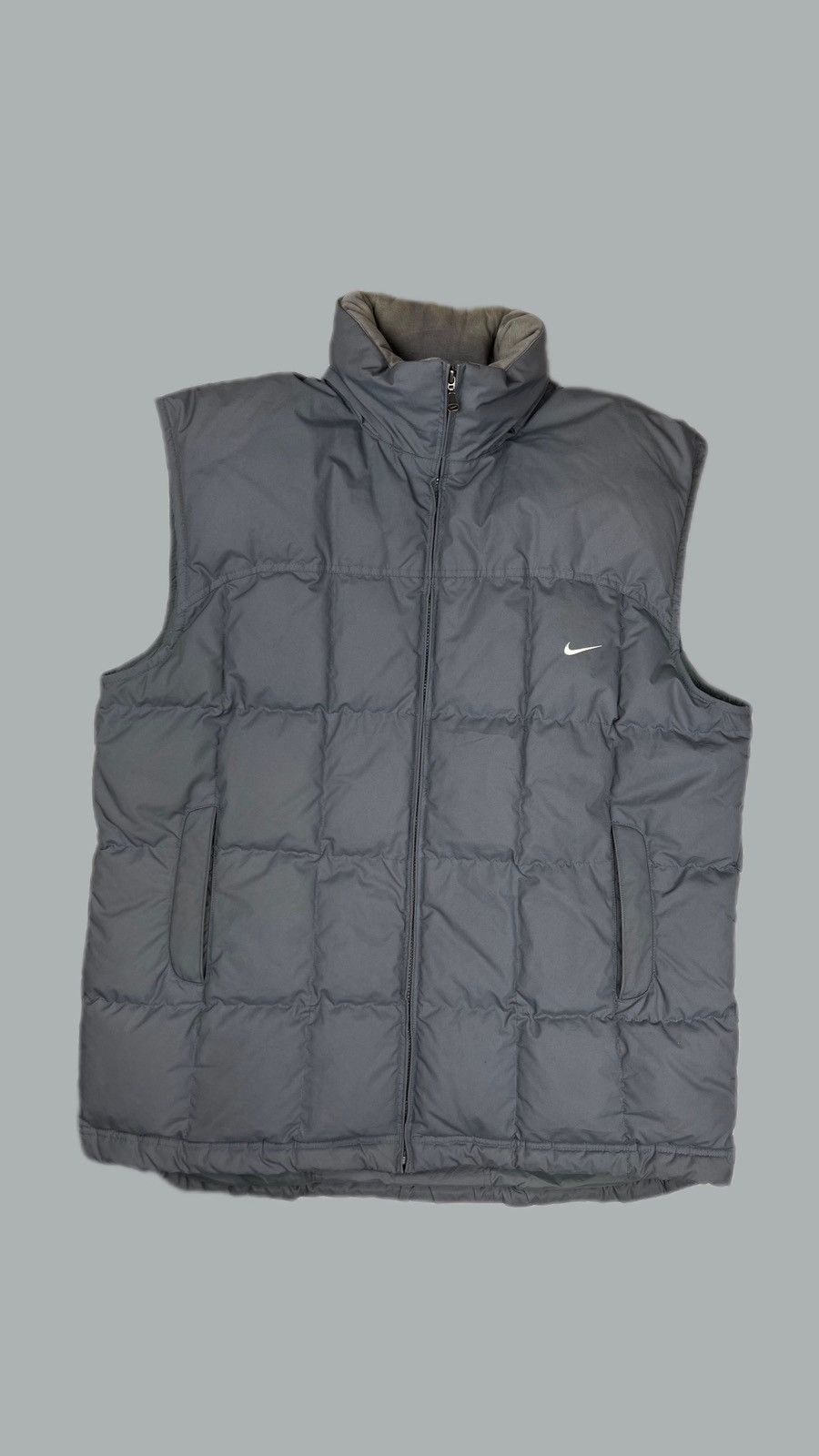 Nike × Vintage •Free shipping• Nike Vintage Y2K Puffer Vest Small Swoosh Size US XL / EU 56 / 4 - 2 Thumbnail