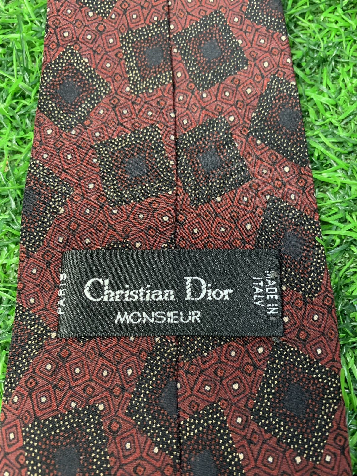 Christian Dior Monsieur Christian Dior Made in USA Neck Tie Size ONE SIZE - 3 Thumbnail