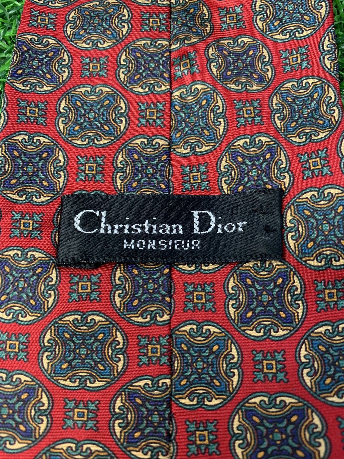 Christian Dior Monsieur Christian Dior Made in Italy Pure Silk Neck Tie Size ONE SIZE - 4 Thumbnail