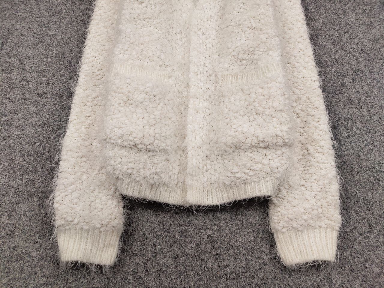 Hysteric Glamour Rare Vintage Japanese Cardigan Mohair Style Fuzzy Sweater Size L / US 10 / IT 46 - 8 Thumbnail