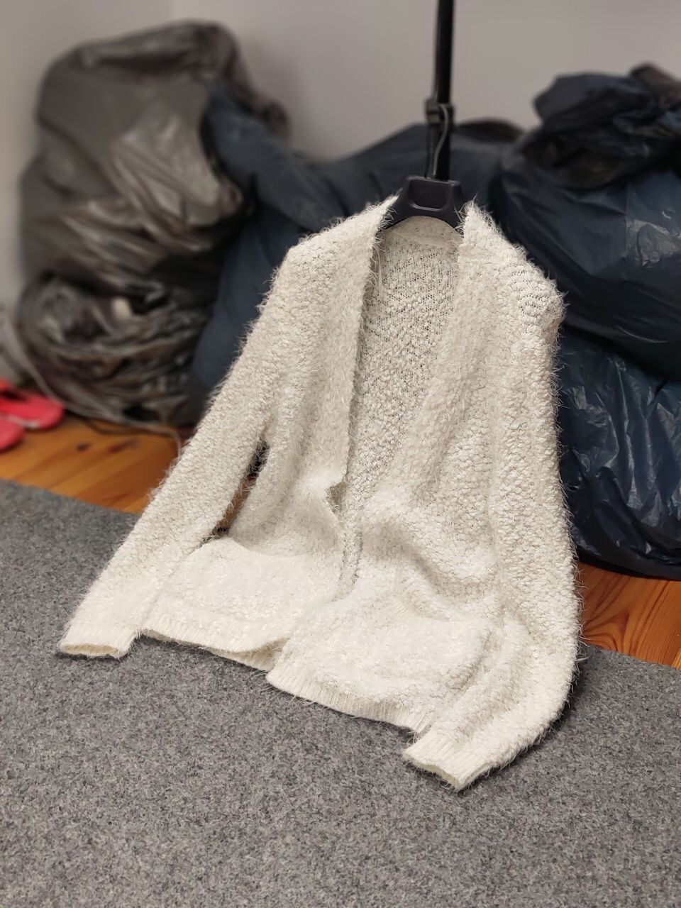 Hysteric Glamour Rare Vintage Japanese Cardigan Mohair Style Fuzzy Sweater Size L / US 10 / IT 46 - 15 Thumbnail