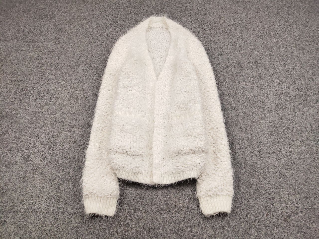 Hysteric Glamour Rare Vintage Japanese Cardigan Mohair Style Fuzzy Sweater Size L / US 10 / IT 46 - 2 Thumbnail