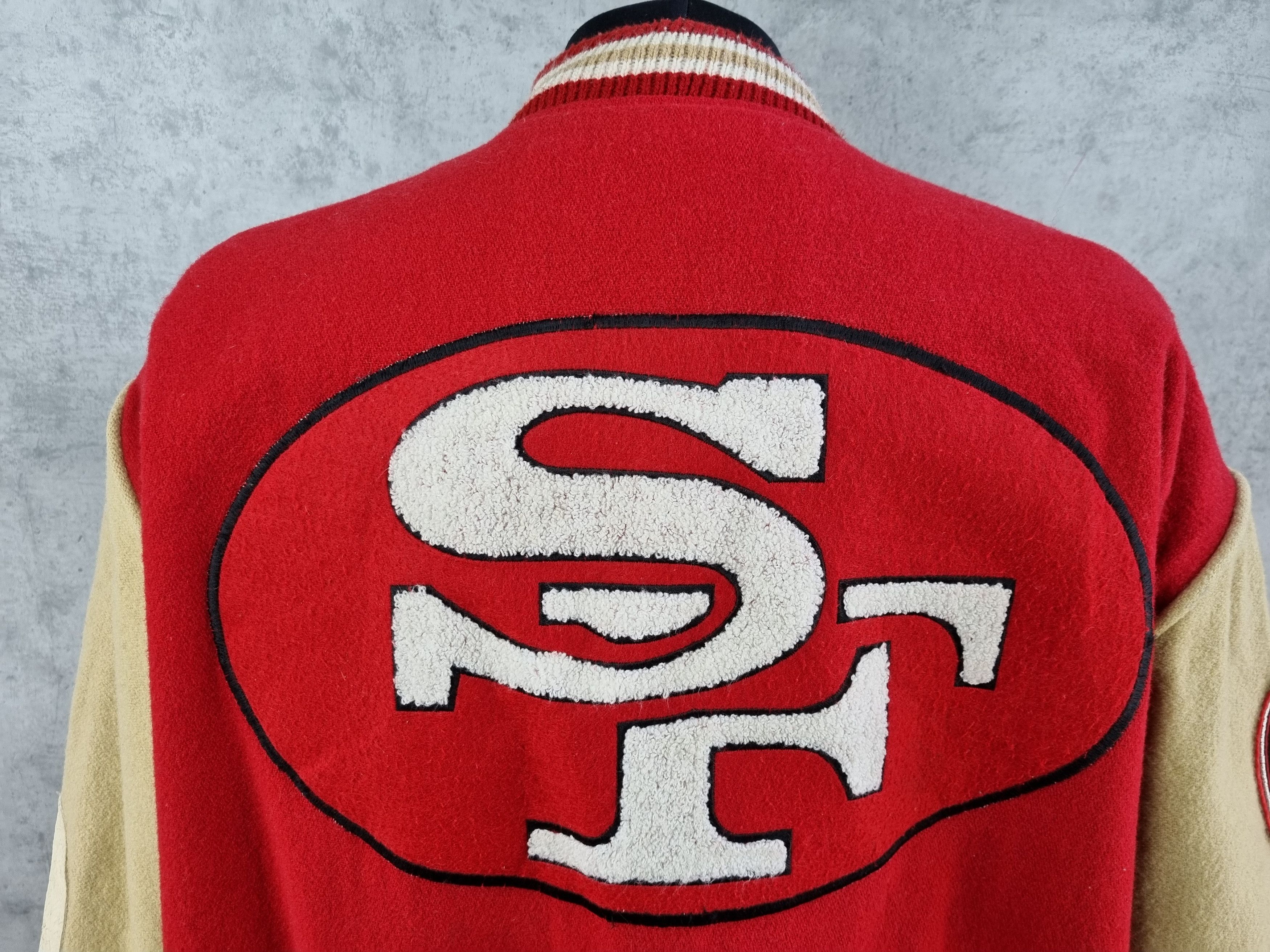 NFL × Vintage 90s Wool Rare 49Ers CAMPRI Varsity Jacket NFL Size US XL / EU 56 / 4 - 14 Thumbnail