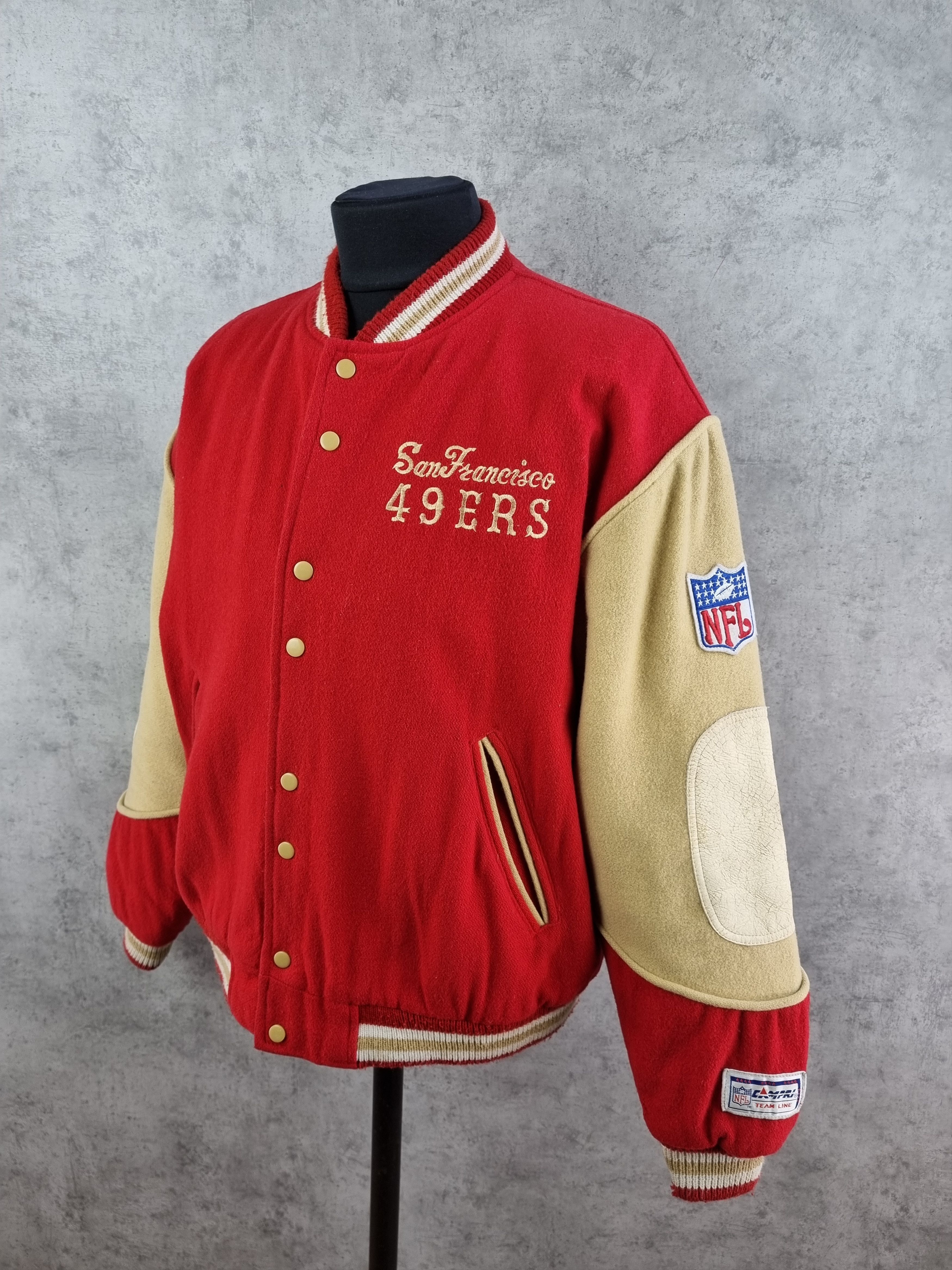 NFL × Vintage 90s Wool Rare 49Ers CAMPRI Varsity Jacket NFL Size US XL / EU 56 / 4 - 2 Thumbnail