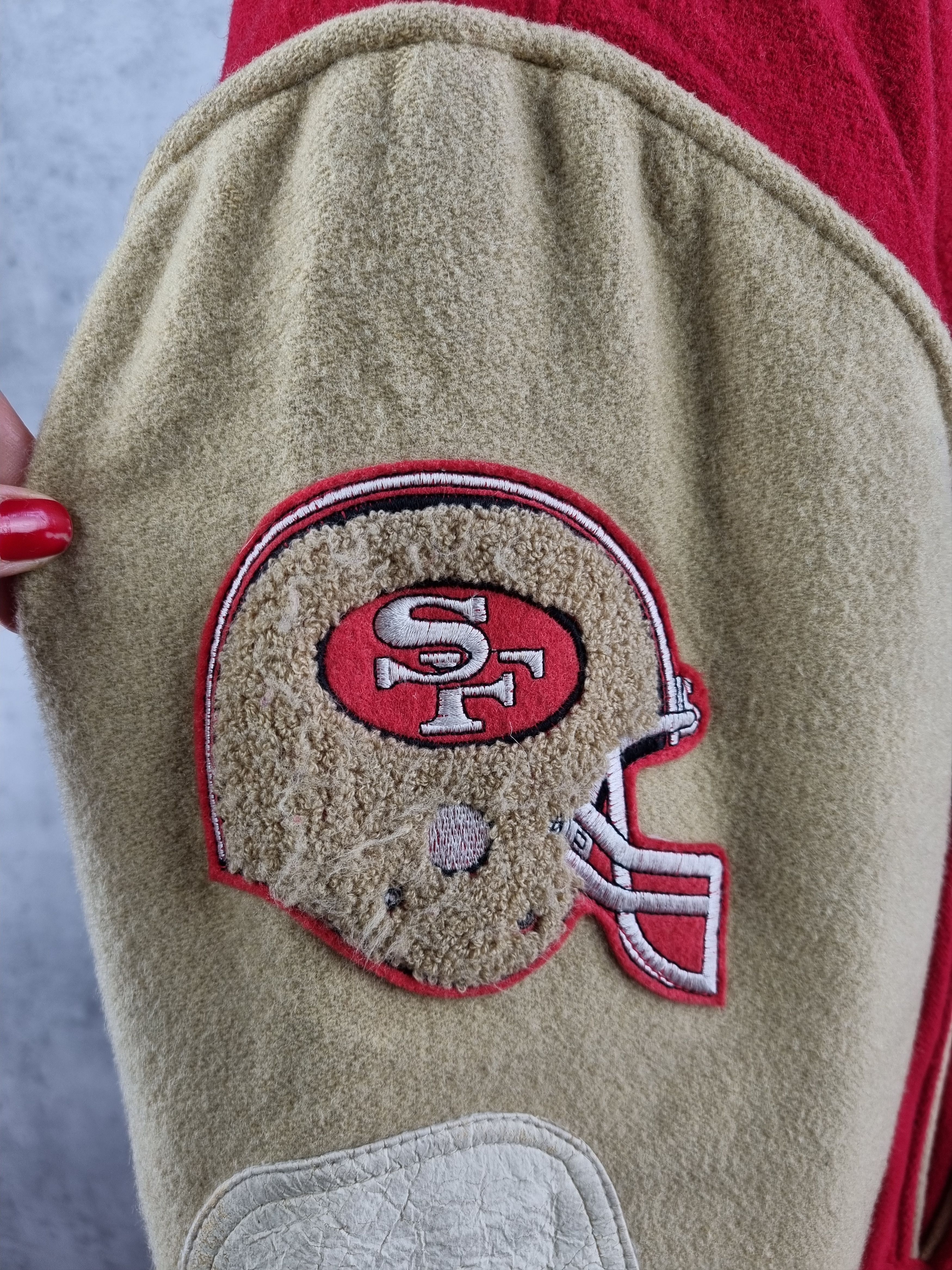 NFL × Vintage 90s Wool Rare 49Ers CAMPRI Varsity Jacket NFL Size US XL / EU 56 / 4 - 17 Thumbnail