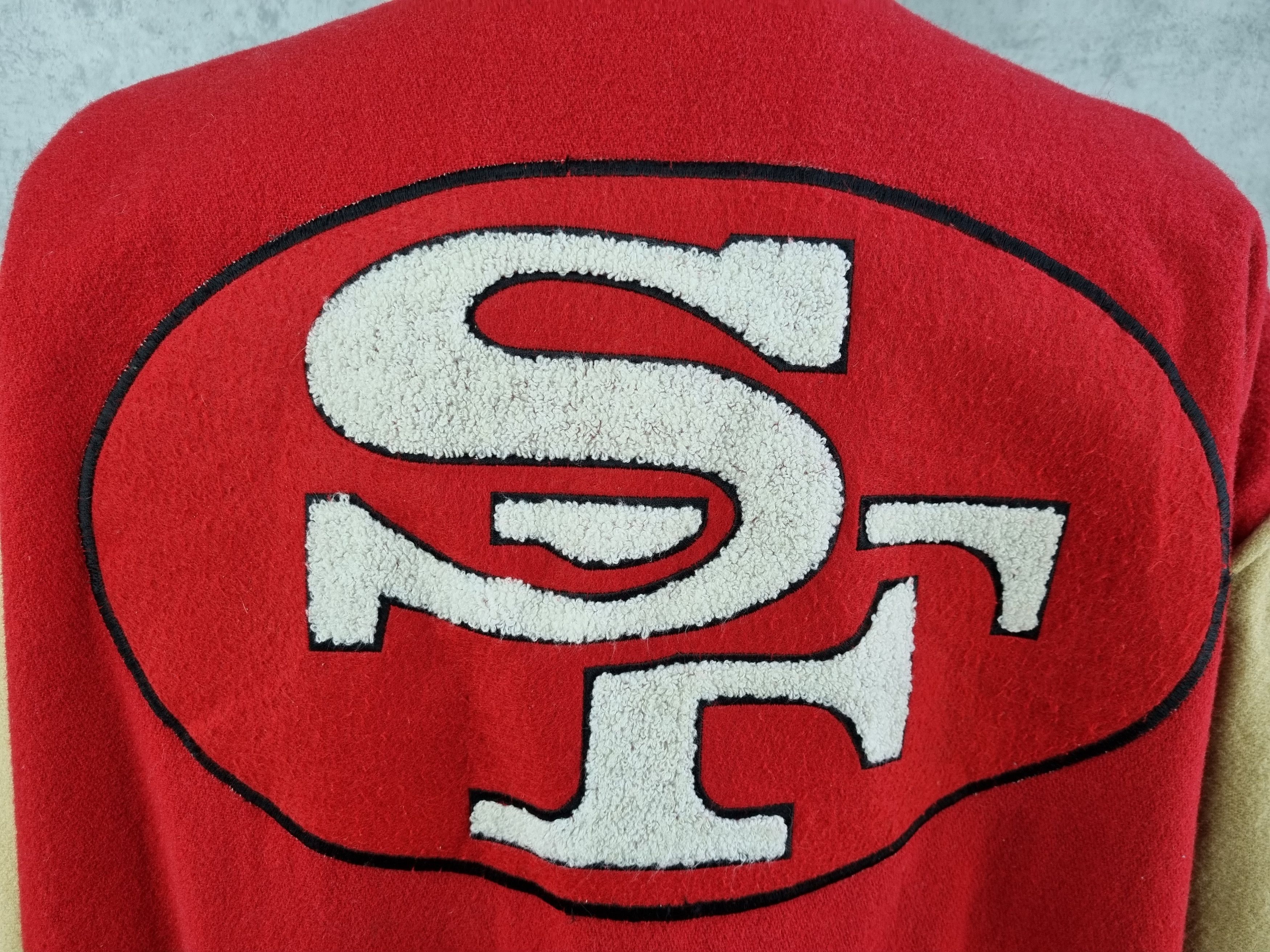NFL × Vintage 90s Wool Rare 49Ers CAMPRI Varsity Jacket NFL Size US XL / EU 56 / 4 - 15 Thumbnail