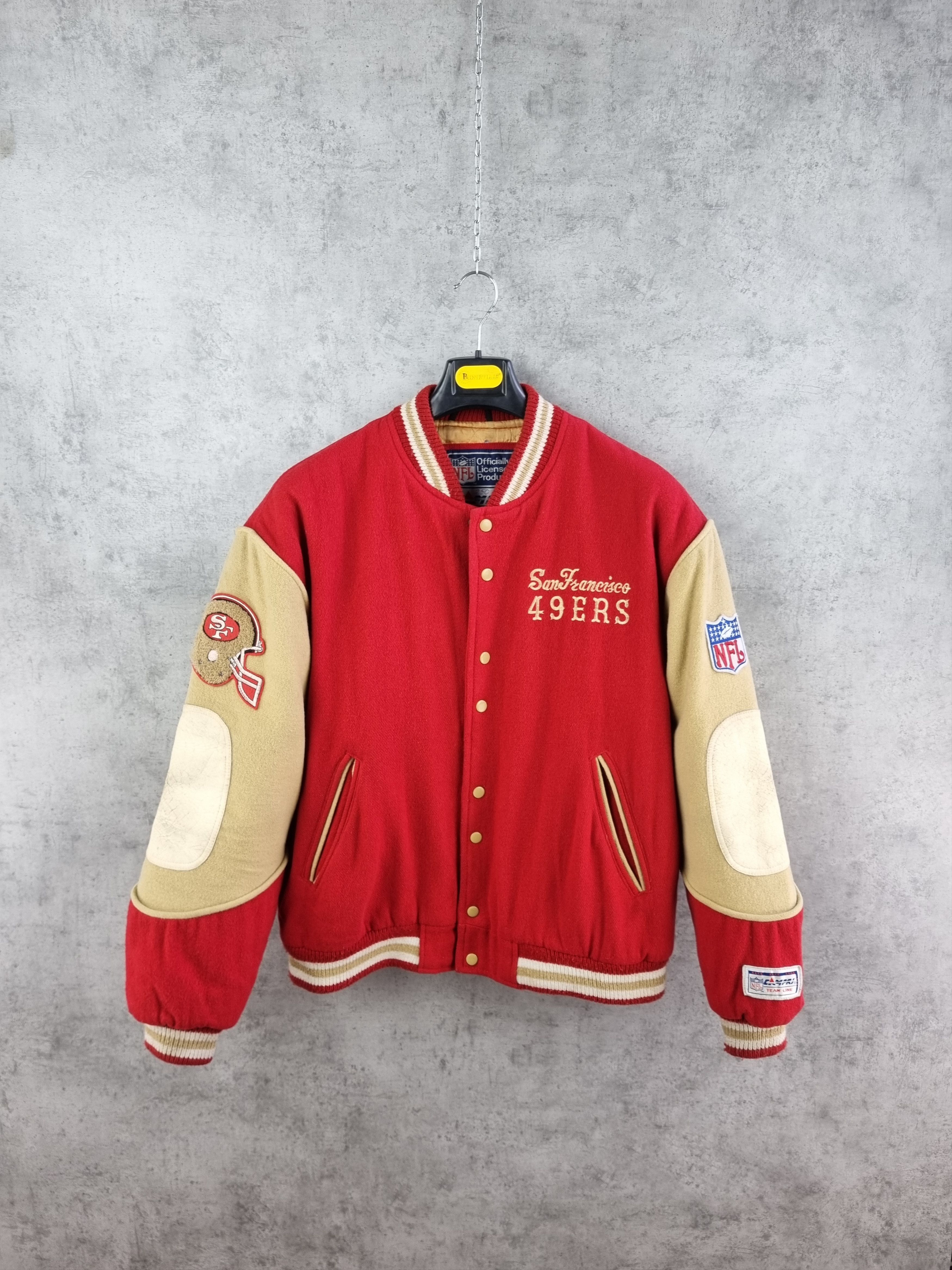 NFL × Vintage 90s Wool Rare 49Ers CAMPRI Varsity Jacket NFL Size US XL / EU 56 / 4 - 5 Thumbnail