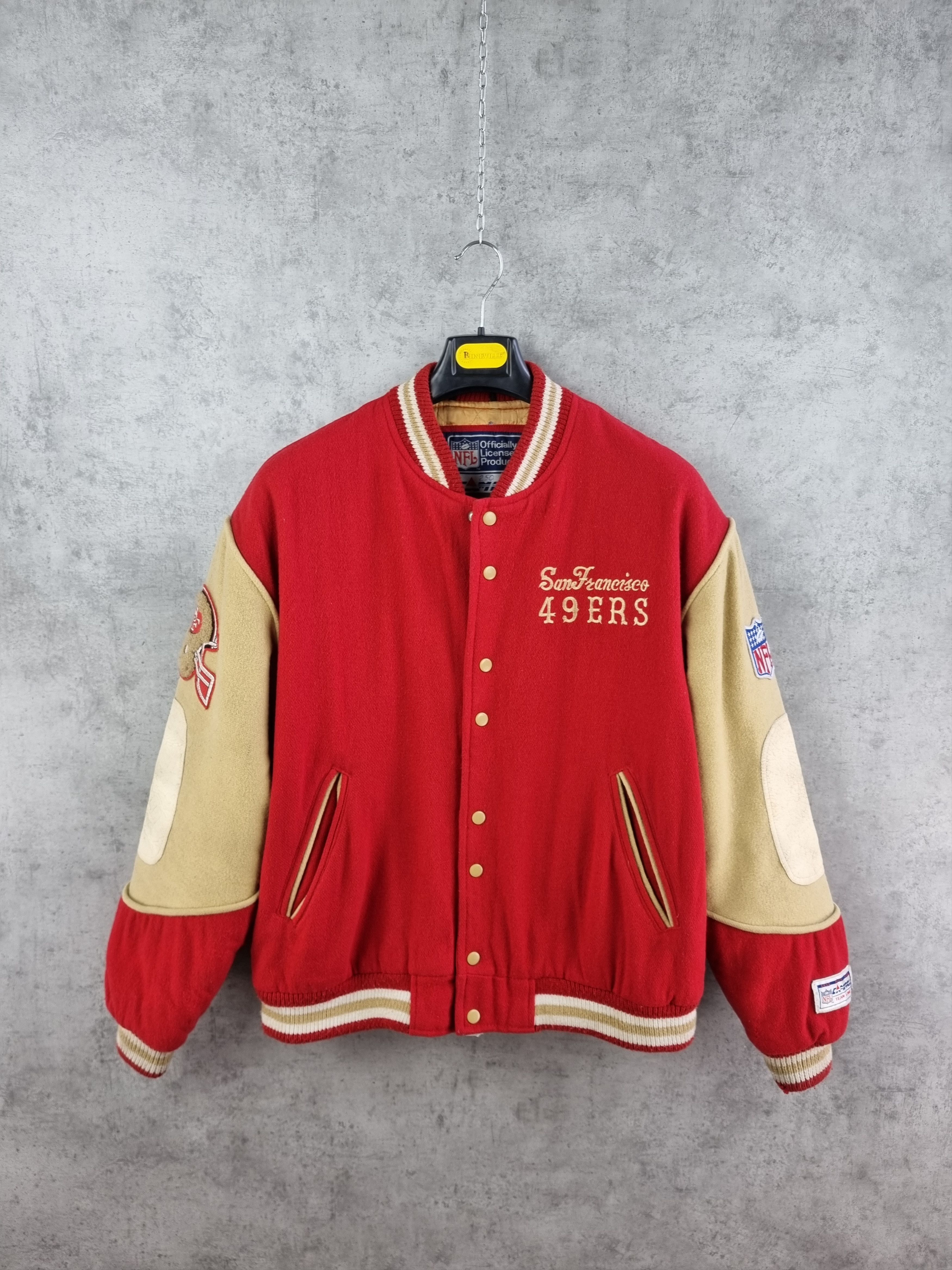 NFL × Vintage 90s Wool Rare 49Ers CAMPRI Varsity Jacket NFL Size US XL / EU 56 / 4 - 24 Thumbnail