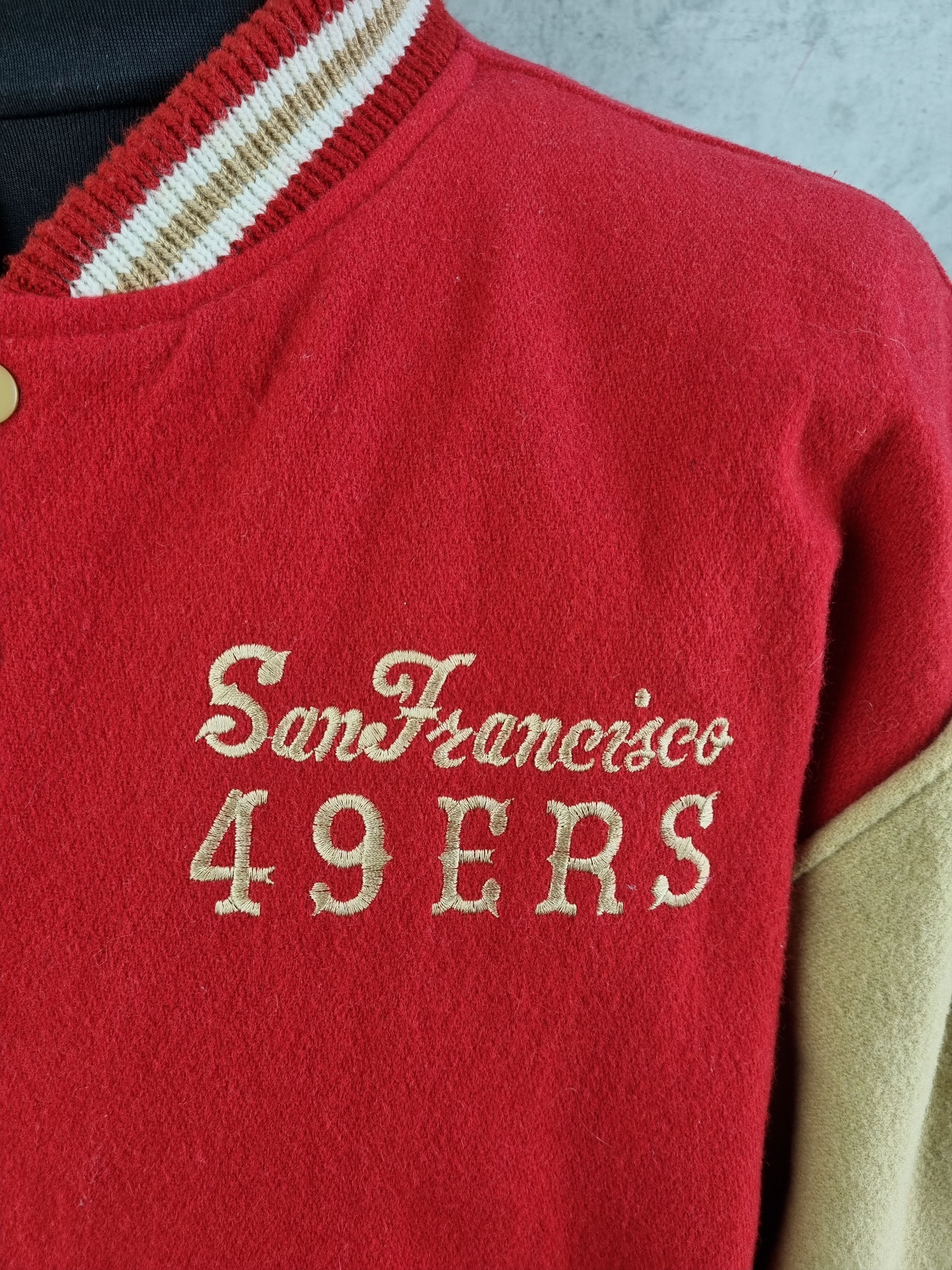 NFL × Vintage 90s Wool Rare 49Ers CAMPRI Varsity Jacket NFL Size US XL / EU 56 / 4 - 9 Thumbnail