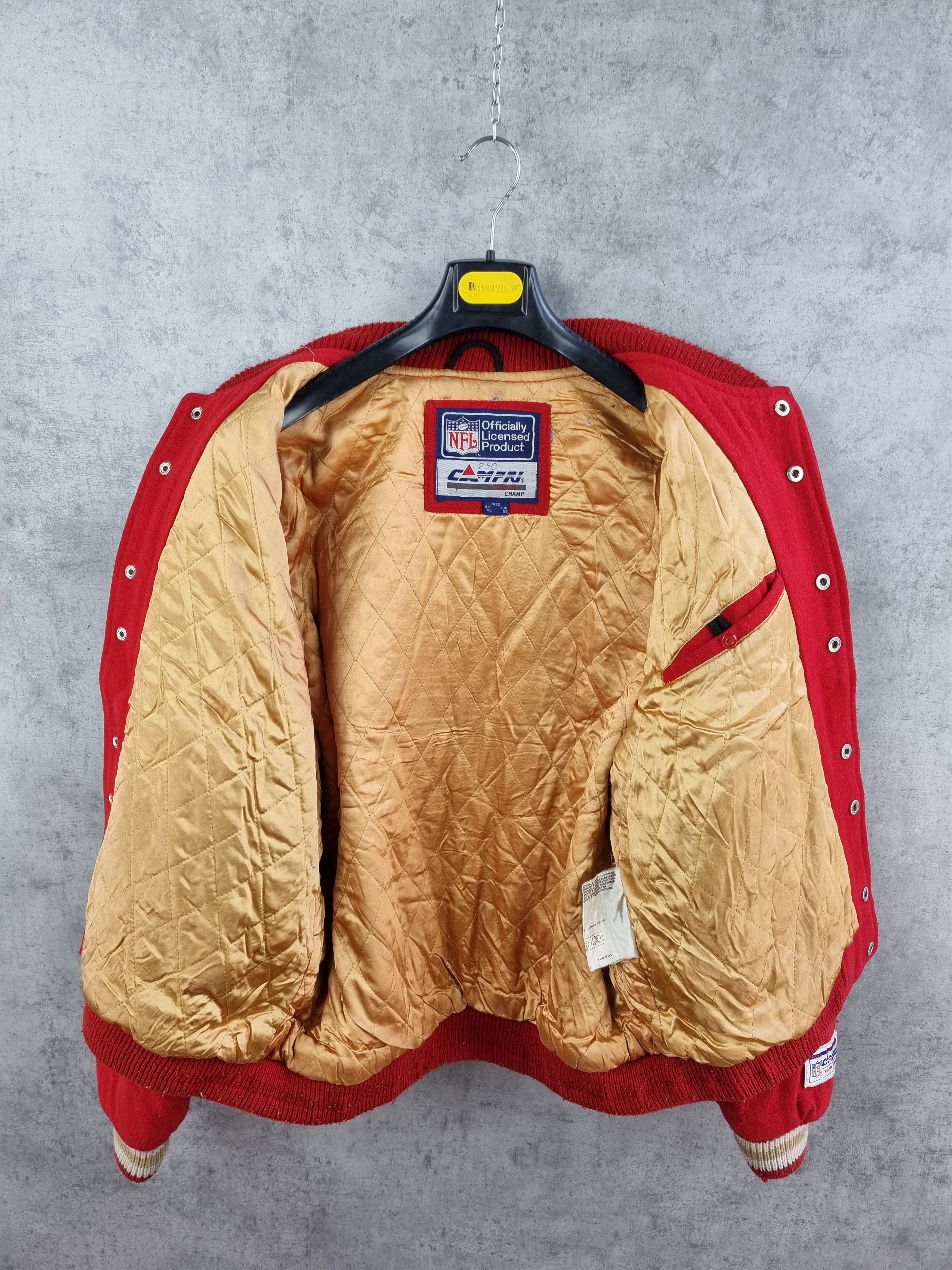 NFL × Vintage 90s Wool Rare 49Ers CAMPRI Varsity Jacket NFL Size US XL / EU 56 / 4 - 8 Thumbnail
