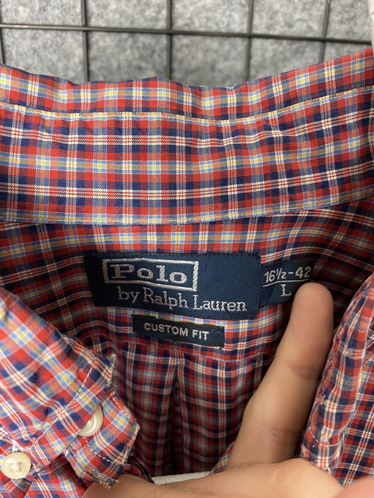 Ralph Lauren Polo Ralph Lauren Vintage Custom Fit Shirt Size 16.5 42 L Size US L / EU 52-54 / 3 - 3 Thumbnail