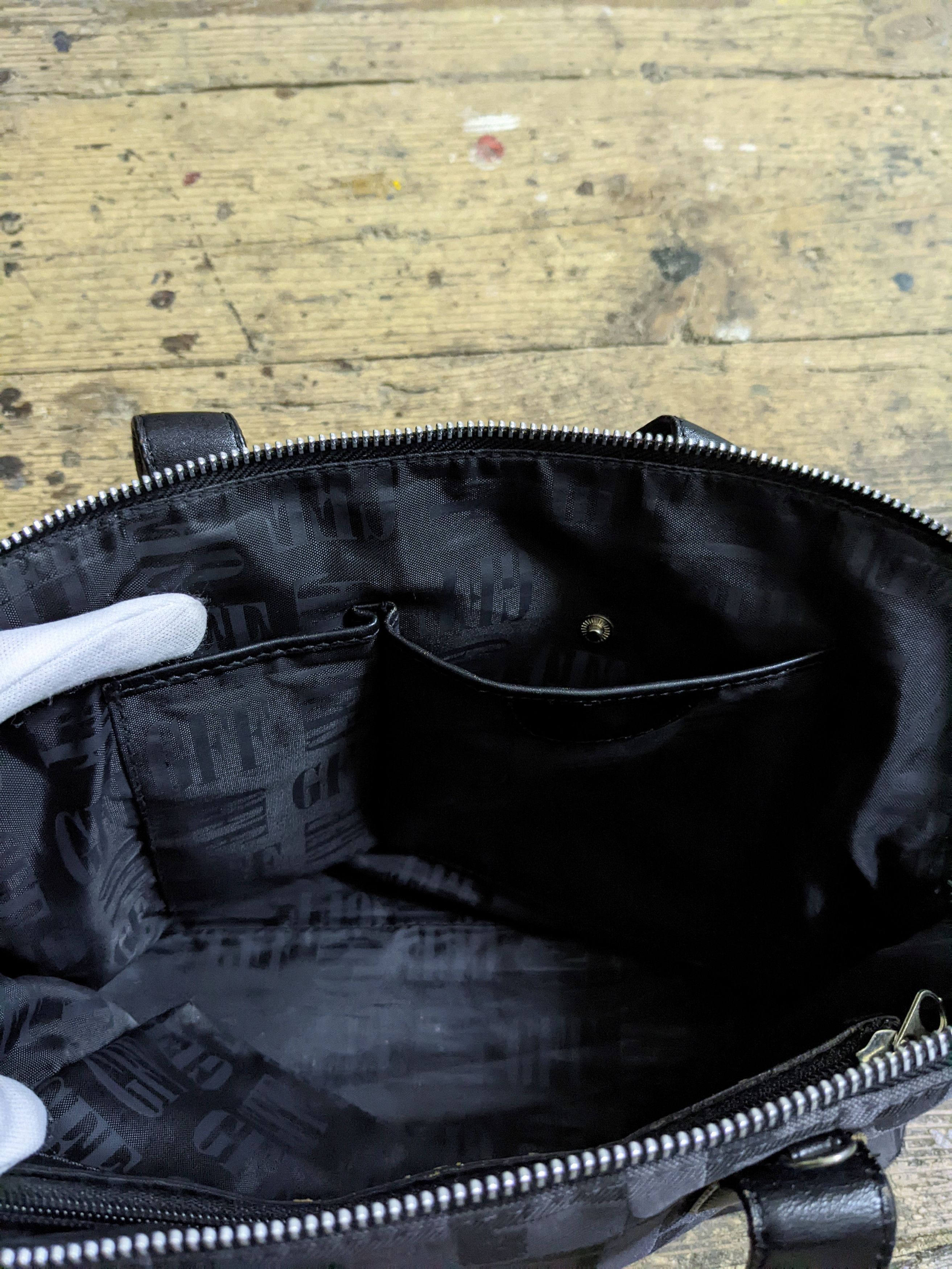 Gianfranco Ferre × Vintage 00s Gianfranco Ferre GFF Monogram Hand Bag Size ONE SIZE - 10 Thumbnail