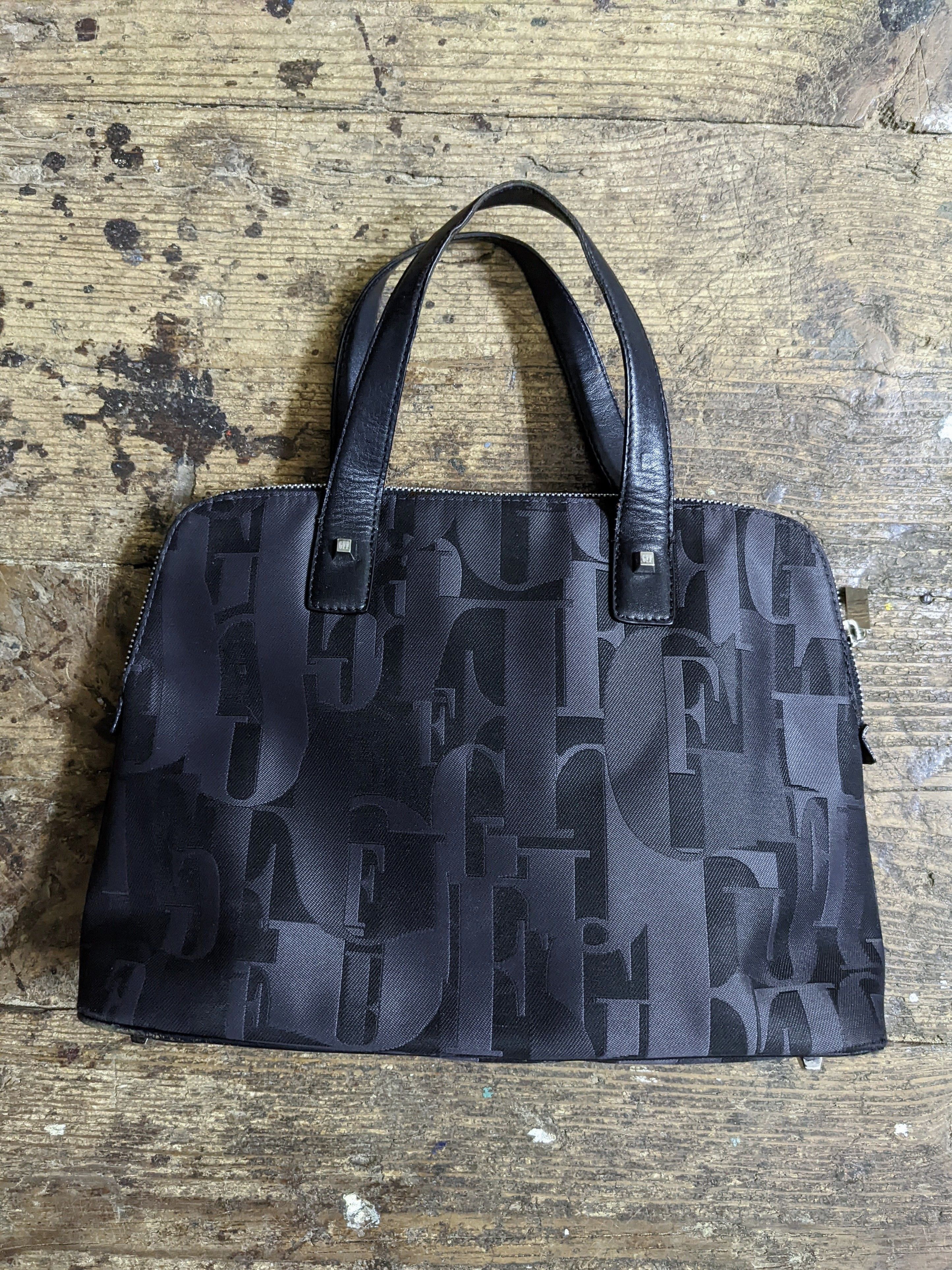 Gianfranco Ferre × Vintage 00s Gianfranco Ferre GFF Monogram Hand Bag Size ONE SIZE - 1 Thumbnail