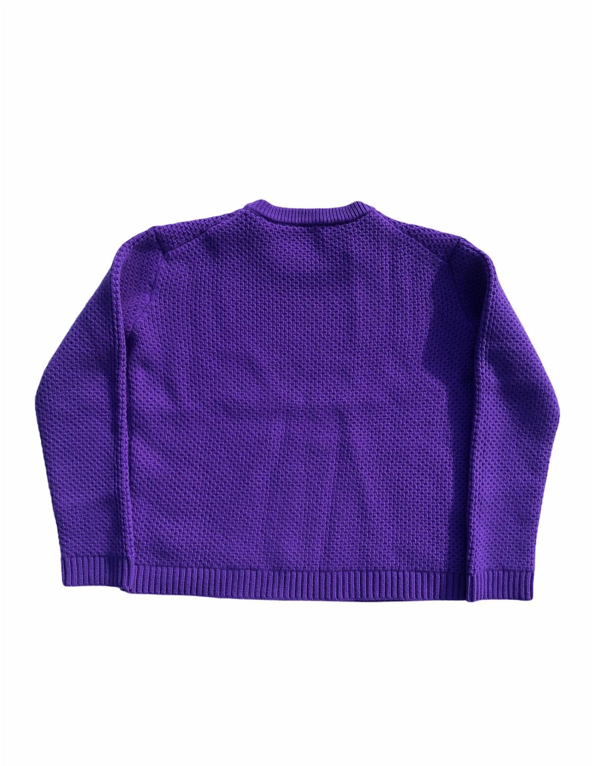 Prada PRADA BNWT PURPLE KNIT CREWNECK SWEATER SIZE 48 Size US M / EU 48-50 / 2 - 2 Thumbnail