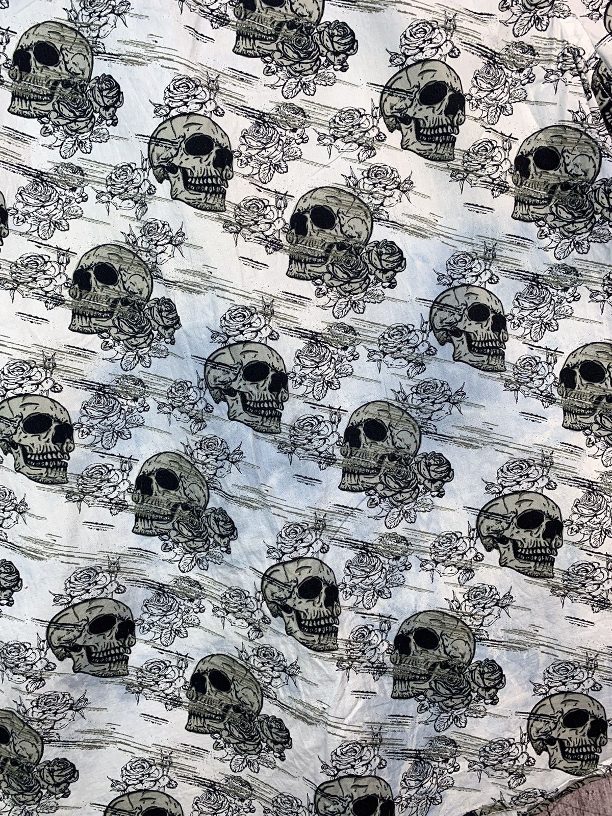 Other Vintage Crazy Skull Mens Shirt Size US XL / EU 56 / 4 - 7 Thumbnail