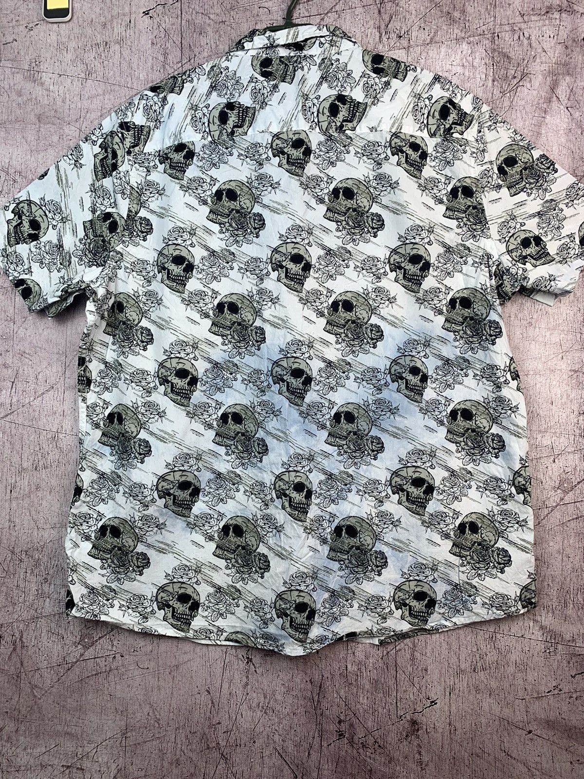 Other Vintage Crazy Skull Mens Shirt Size US XL / EU 56 / 4 - 4 Thumbnail
