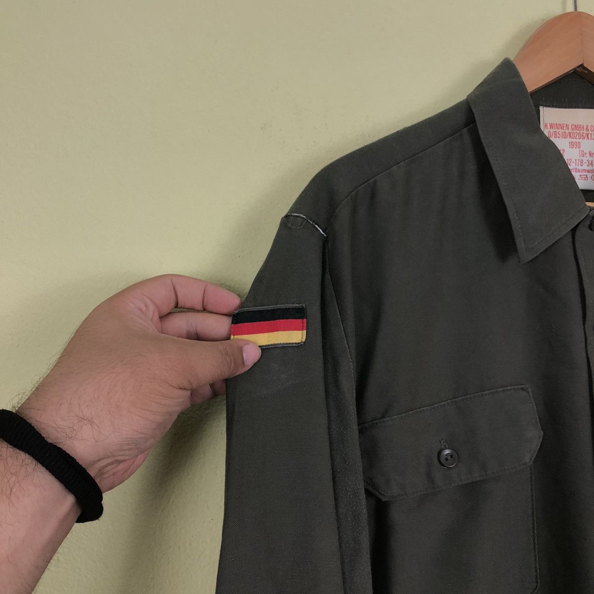 Other Shirts Button Ups Militray Army US Issue Germany Flag Patch Size US M / EU 48-50 / 2 - 3 Thumbnail