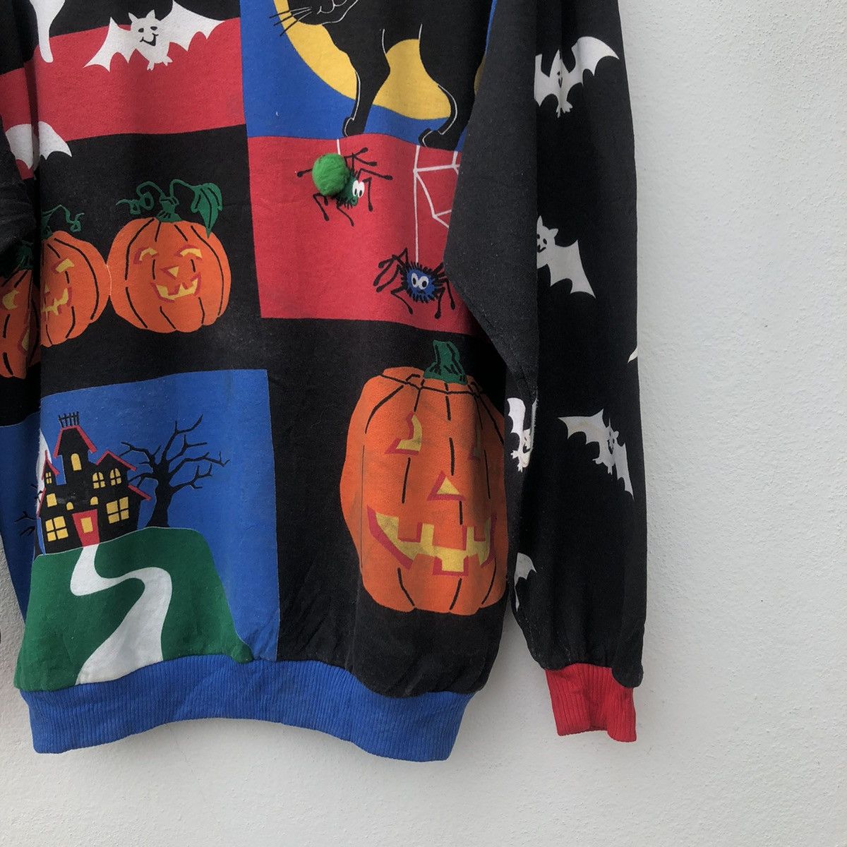 Vintage Fullprint Overprint Sweatshirt Inspired by Batman Theme Size US M / EU 48-50 / 2 - 2 Thumbnail