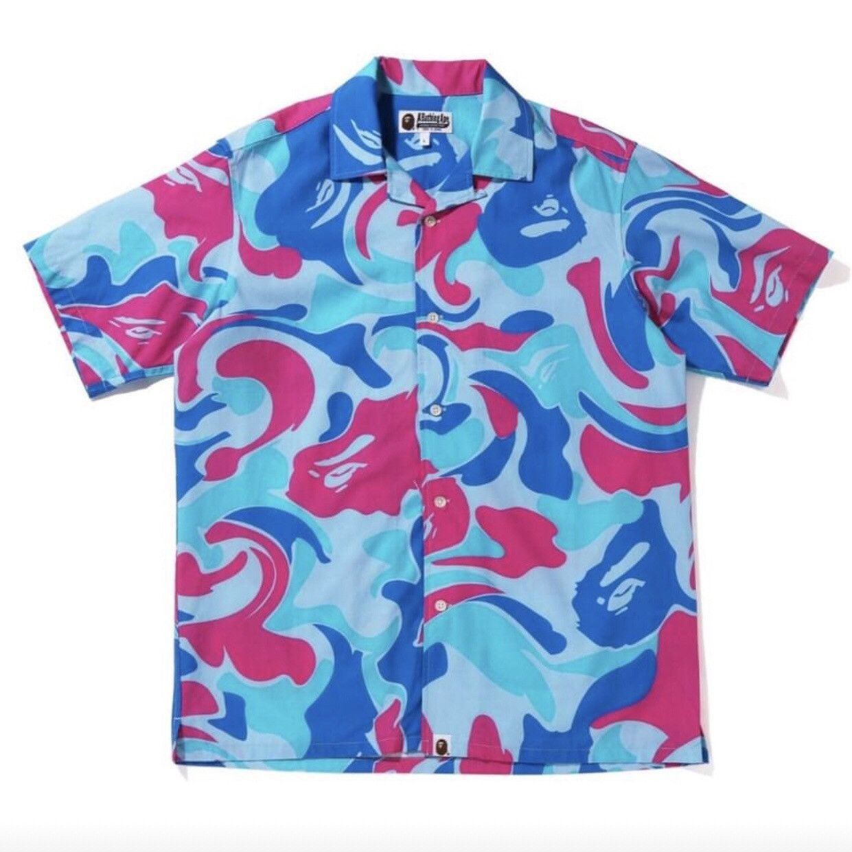 Bape MARBLE CAMO OPEN COLLAR SHIRT Size US S / EU 44-46 / 1 - 1 Thumbnail