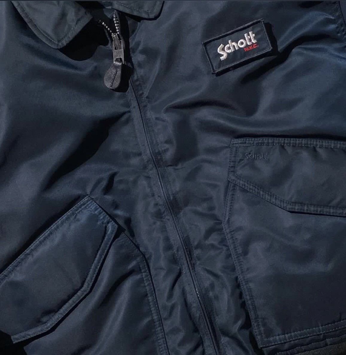 Schott 🔥Vtg Schott Bross Type CWU-R USAF Bomber Flight Jacket Size US L / EU 52-54 / 3 - 8 Thumbnail