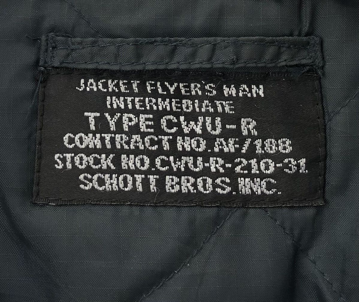 Schott 🔥Vtg Schott Bross Type CWU-R USAF Bomber Flight Jacket Size US L / EU 52-54 / 3 - 18 Thumbnail