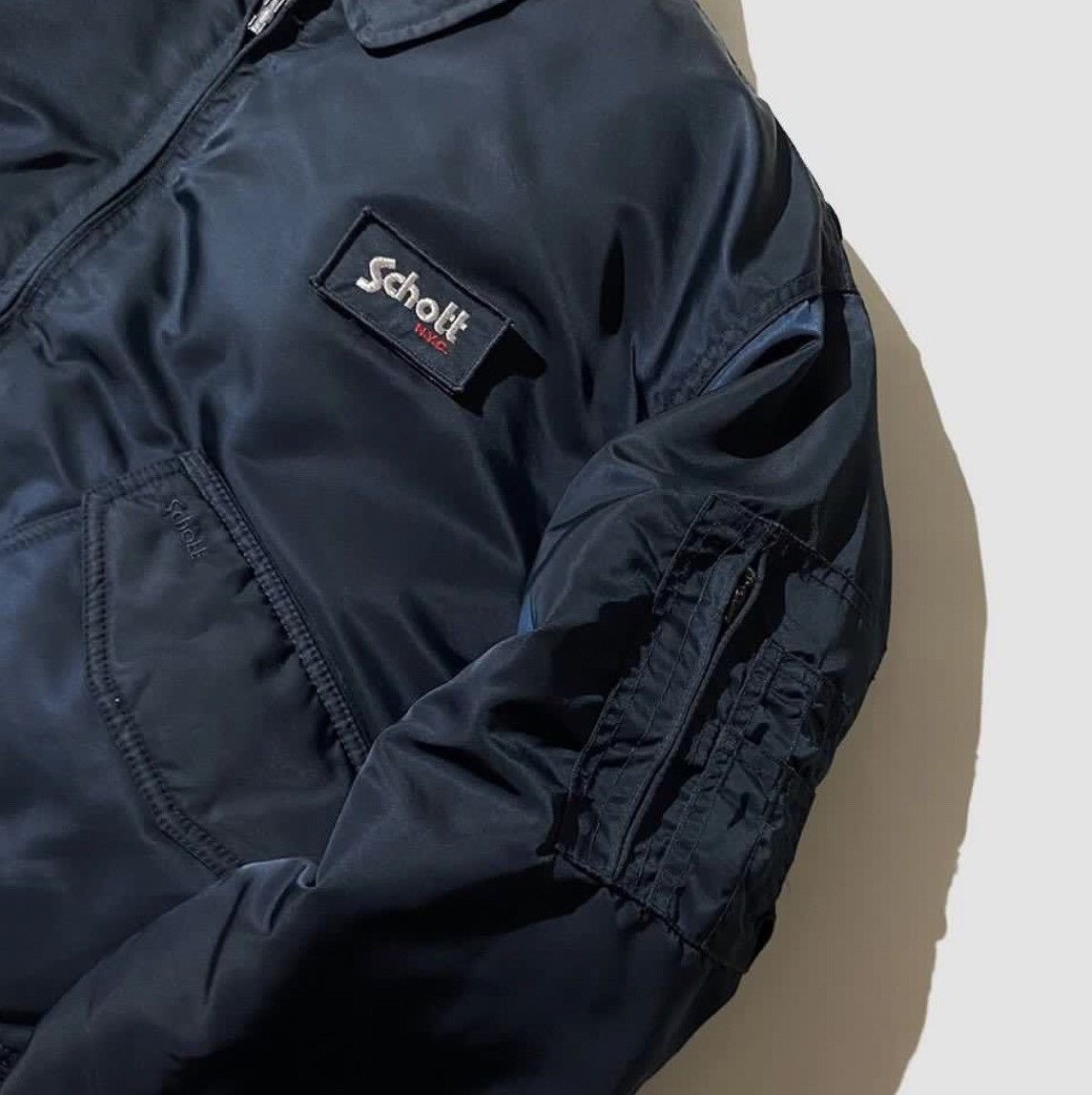 Schott 🔥Vtg Schott Bross Type CWU-R USAF Bomber Flight Jacket Size US L / EU 52-54 / 3 - 9 Thumbnail