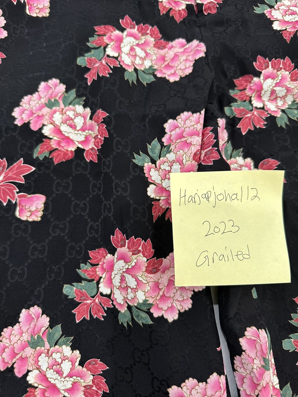 Gucci Peony Print Silk Shorts