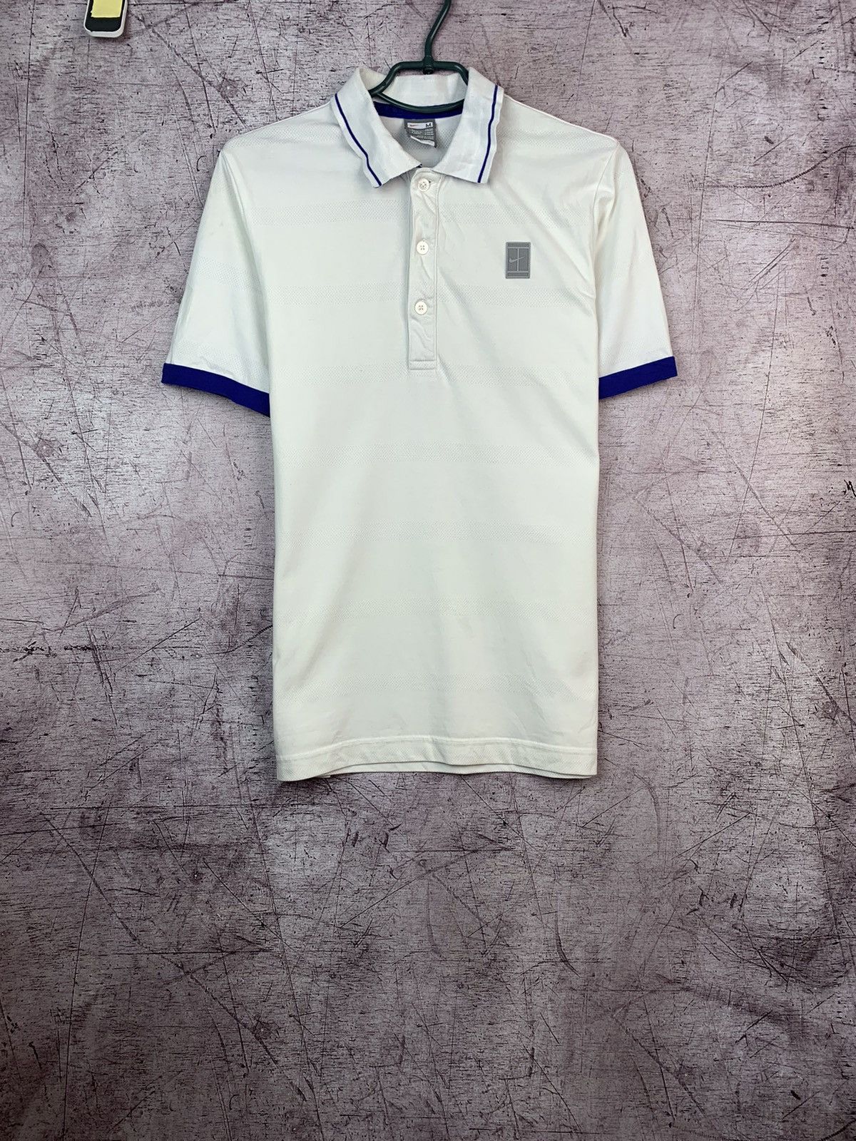 Nike × Vintage Vintage Nike Tennis Court Mens Polo Shirt Size US M / EU 48-50 / 2 - 1 Thumbnail