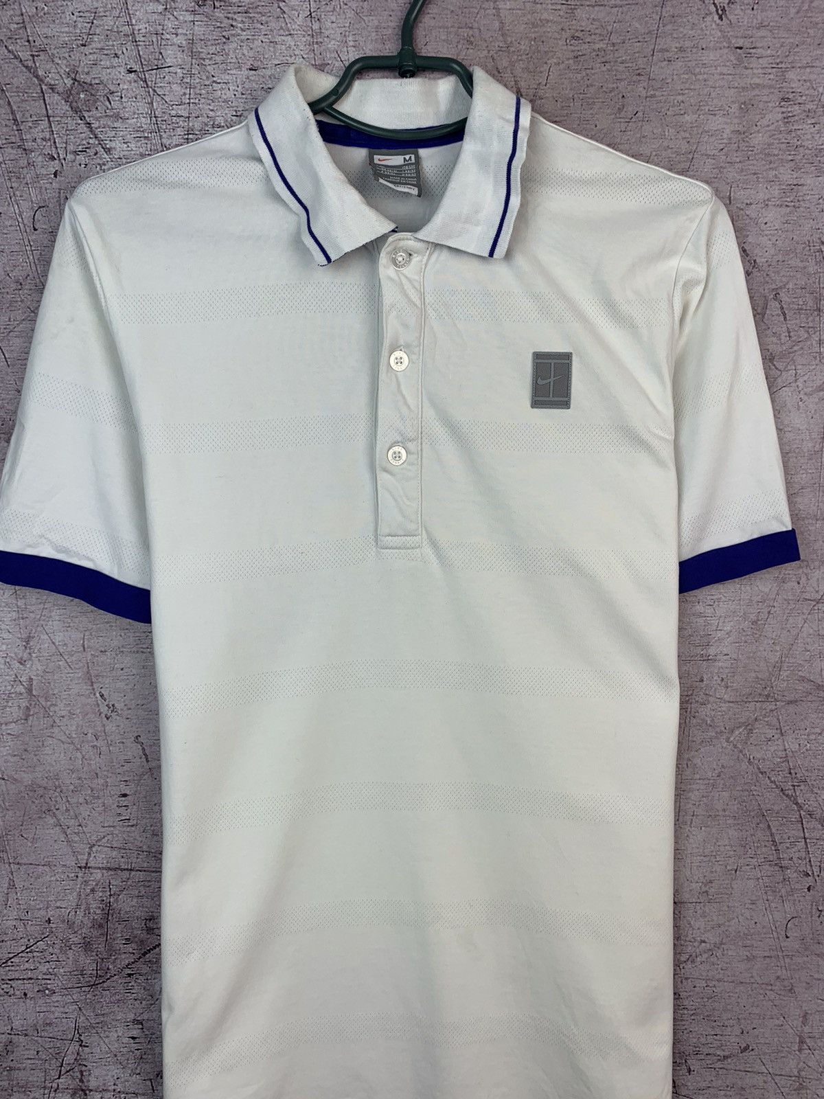 Nike × Vintage Vintage Nike Tennis Court Mens Polo Shirt Size US M / EU 48-50 / 2 - 2 Thumbnail