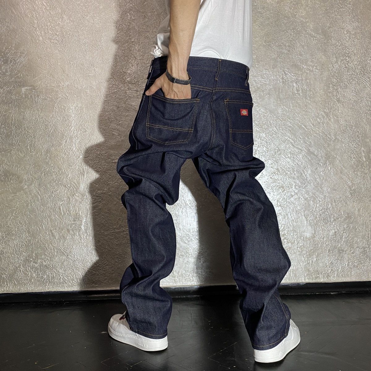 Vintage Crazy Indigo 🔥 Dickies Baggy Jeans Denim Wide Rap Pants Y2K ...