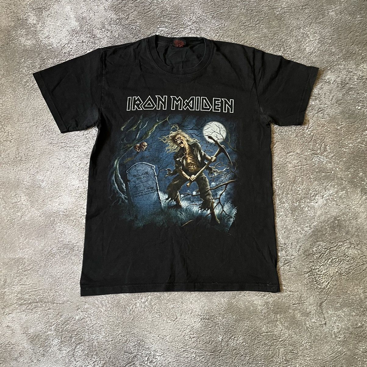 Vintage Vintage 90s Iron Maiden Band Tee Graphic Skeleton Grunge M Size US M / EU 48-50 / 2 - 2 Thumbnail