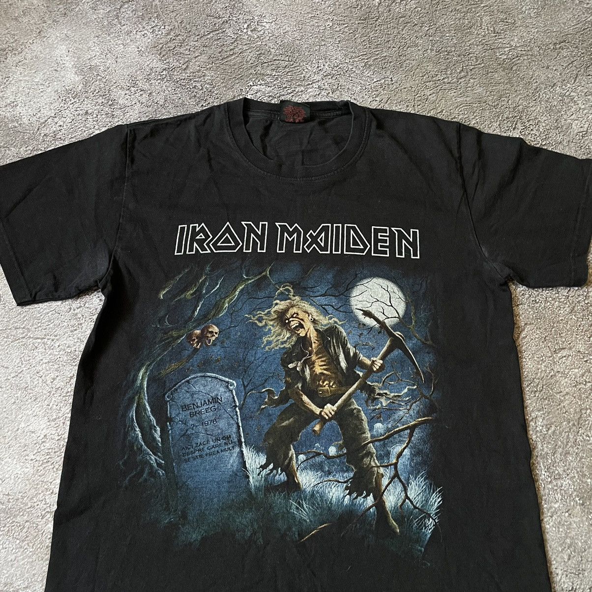 Vintage Vintage 90s Iron Maiden Band Tee Graphic Skeleton Grunge M Size US M / EU 48-50 / 2 - 5 Thumbnail