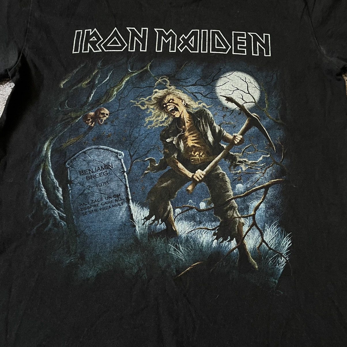Vintage Vintage 90s Iron Maiden Band Tee Graphic Skeleton Grunge M Size US M / EU 48-50 / 2 - 6 Thumbnail