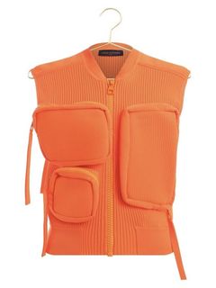 orange louis vuitton utility vest