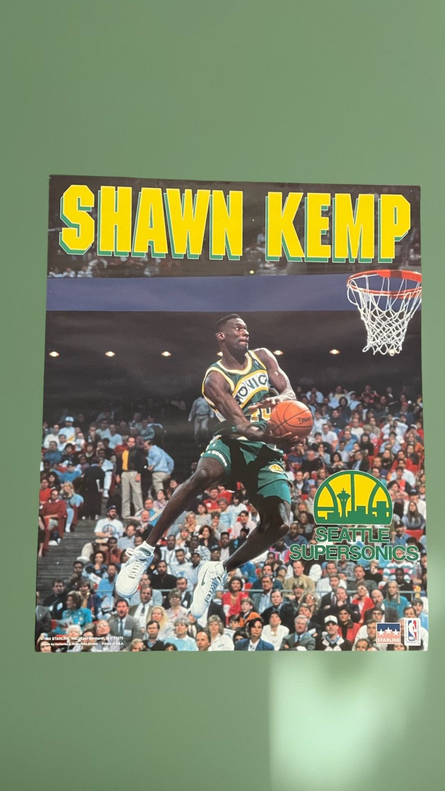 Vintage Vintage 1994 Shawn Kemp Poster 16 x 20 Grailed