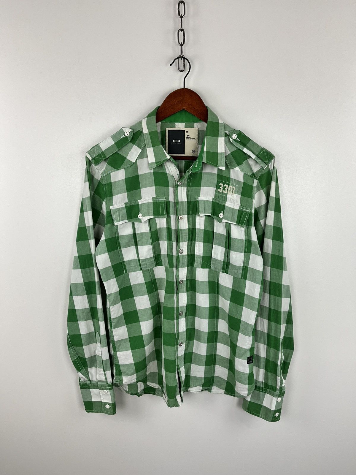 G-Star G-Star Raw New Gould Army Check Shirt Zip and Button Sz S/M Size US M / EU 48-50 / 2 - 1 Thumbnail