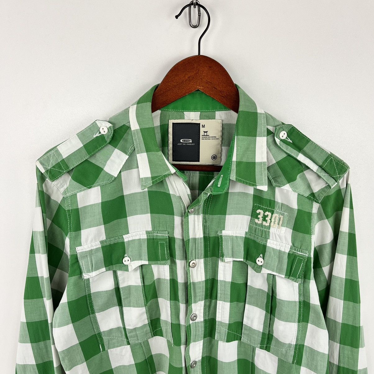 G-Star G-Star Raw New Gould Army Check Shirt Zip and Button Sz S/M Size US M / EU 48-50 / 2 - 2 Thumbnail