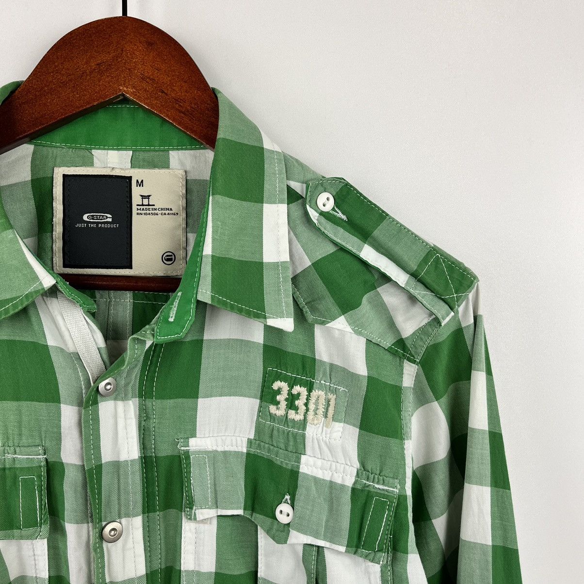 G-Star G-Star Raw New Gould Army Check Shirt Zip and Button Sz S/M Size US M / EU 48-50 / 2 - 5 Thumbnail
