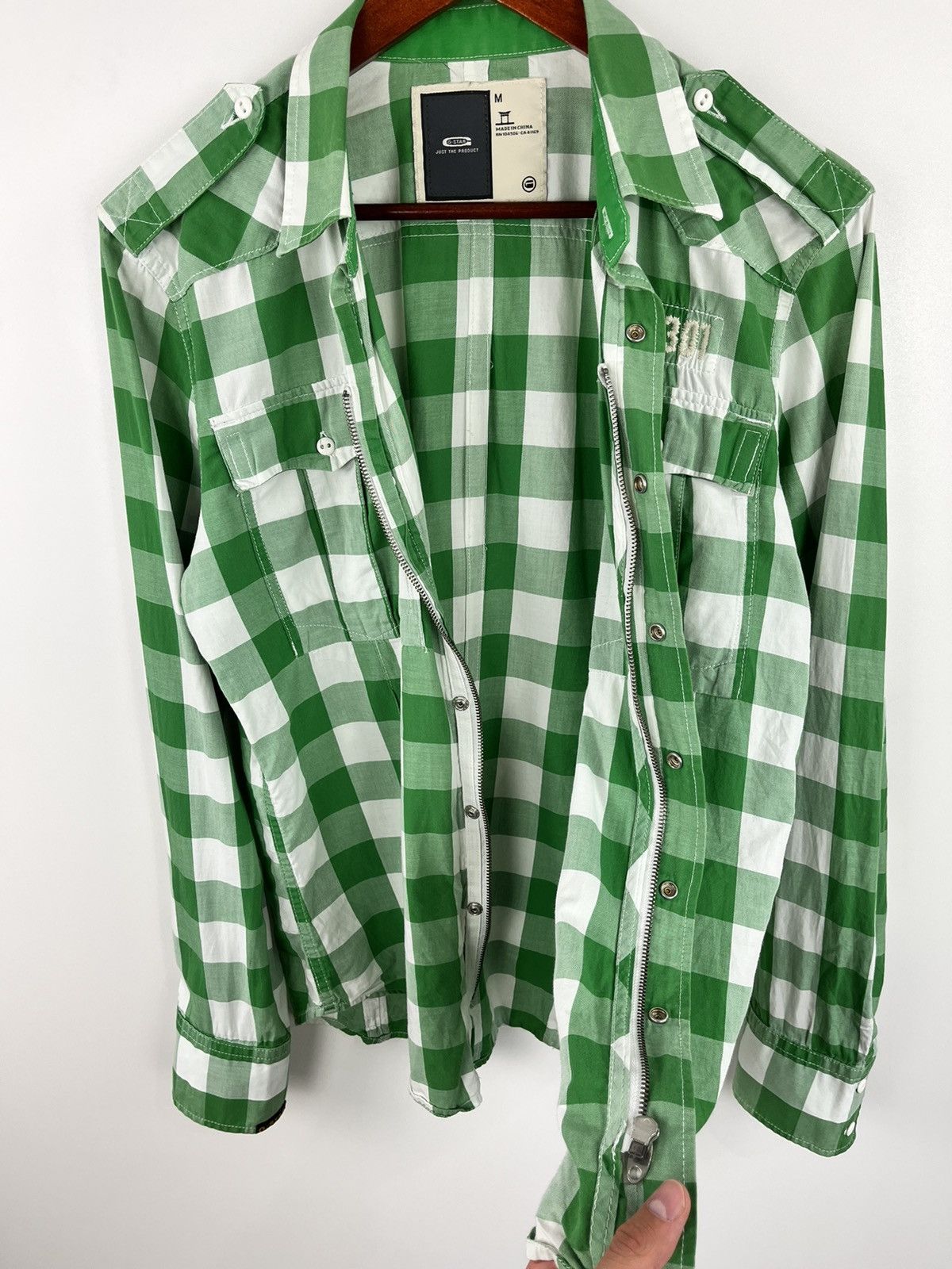G-Star G-Star Raw New Gould Army Check Shirt Zip and Button Sz S/M Size US M / EU 48-50 / 2 - 9 Thumbnail