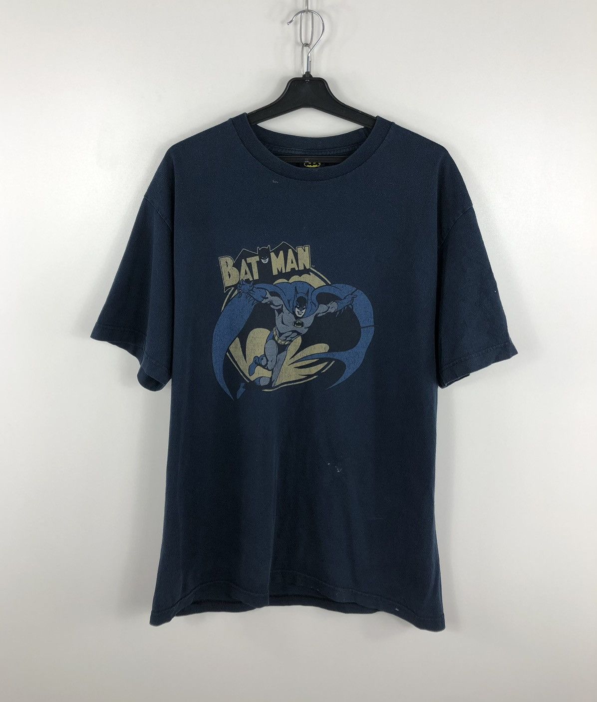 DC Comics × Vintage Vintage Batman T-Shirt Dc Comics Navy Big Logo Size L Size US L / EU 52-54 / 3 - 1 Thumbnail