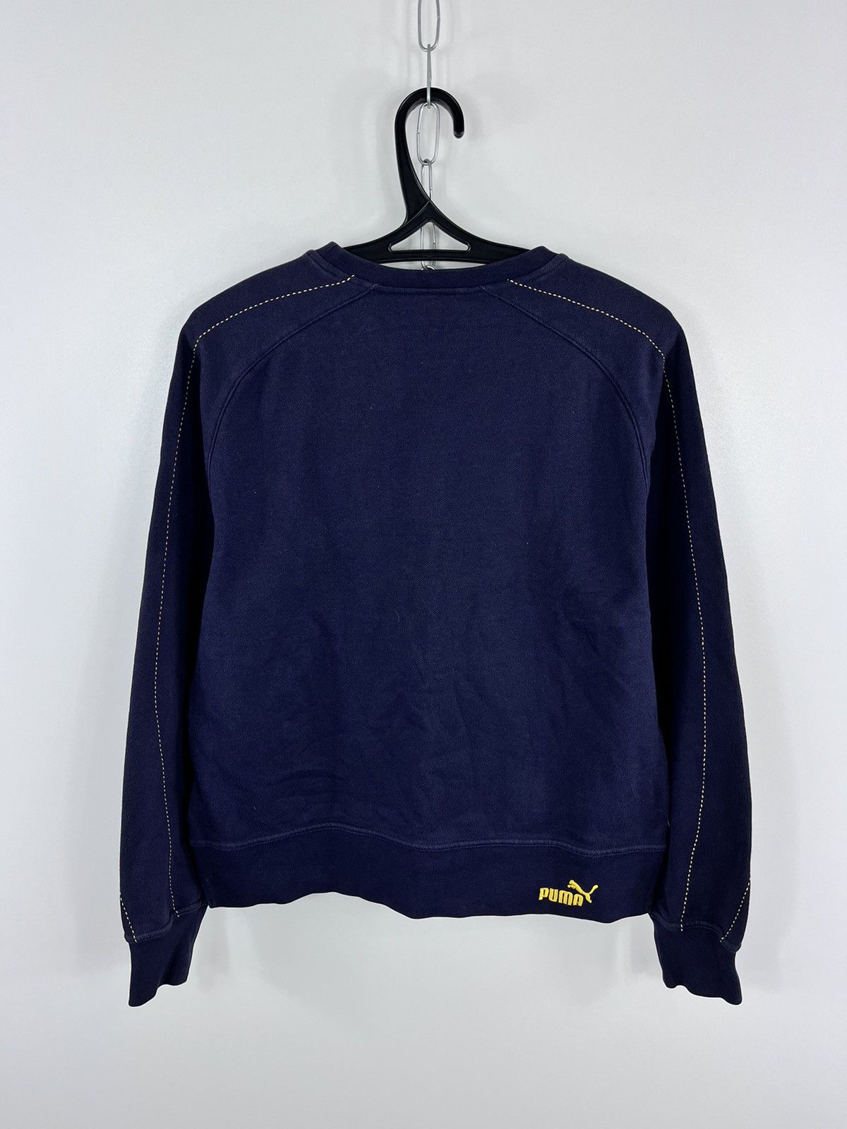 Puma × Vintage Vintage 90’s Puma Big Logo Sweatshirt Navy Size S Size US S / EU 44-46 / 1 - 2 Thumbnail